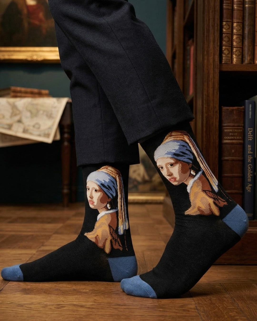 Girl With Pearl Earring Socks Classic Art Series